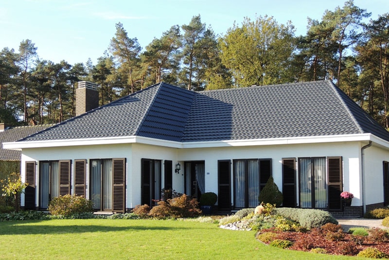 Композитная черепица рядовая Decra Элеганс Терракота