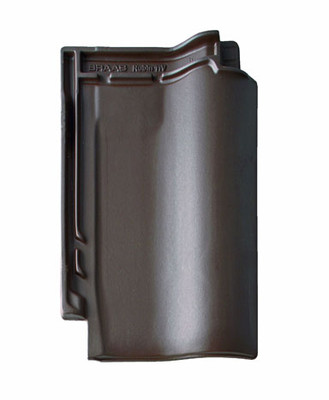 Керамическая черепица РУБИН 11V темно-коричневый, Braas